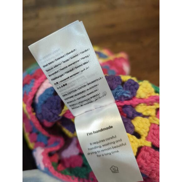 Farm Rio Crochet Square Colorful Vest NWT - Picture 6 of 6